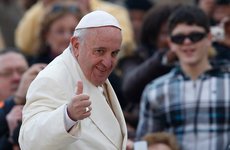 Papst Franziskus während der Generalaudienz auf dem Petersplatz am 9. Dezember 2015.